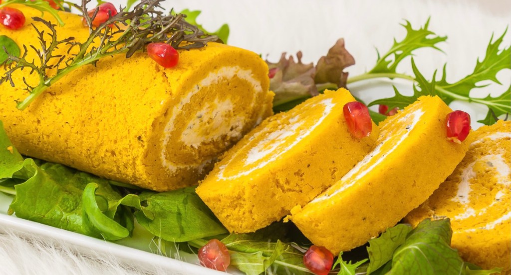 Buche de potimarron au tofu&nbsp;soyeux