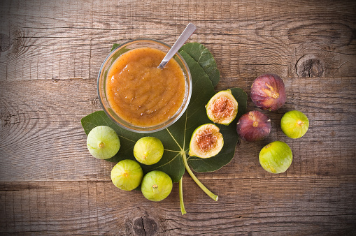Purée crue banane, figues et&nbsp;amande