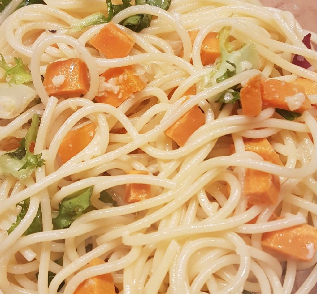 Pâtes de froment et Curry de Patate&nbsp;Douce