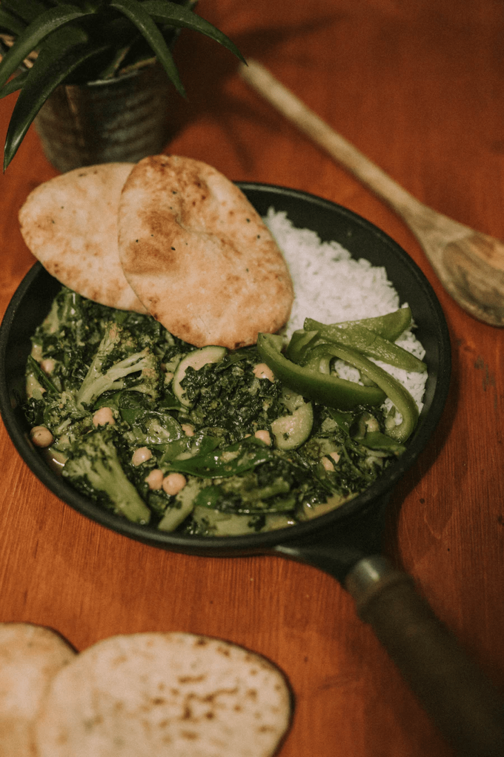 Curry de légumes verts et de pommes de&nbsp;terre