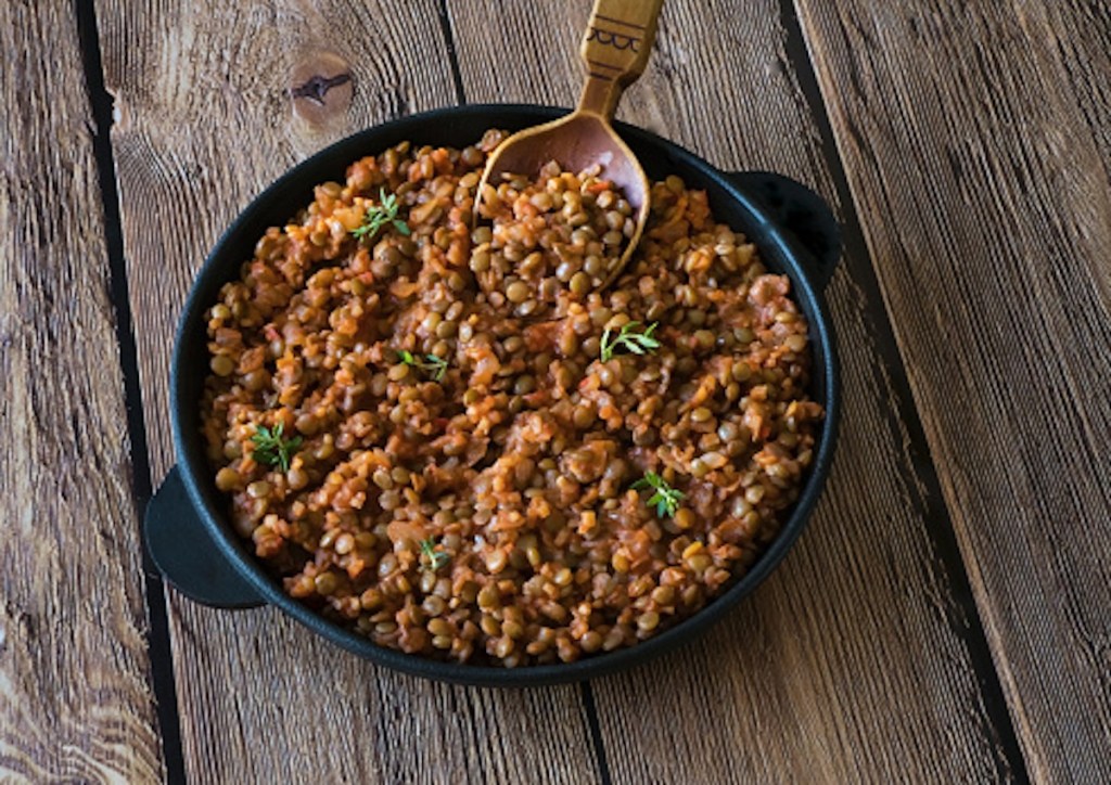 Lentilles vertes Sauce&nbsp;Tahini